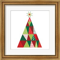 Geometric Holiday Trees I Fine Art Print