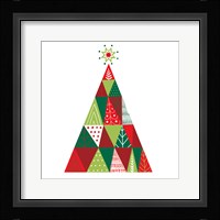 Geometric Holiday Trees I Fine Art Print