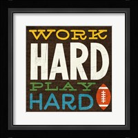 Football V Framed Print