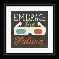 Retro Desktop 3D Glasses Framed Print