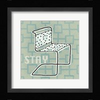 Retro Chair III Stay Framed Print