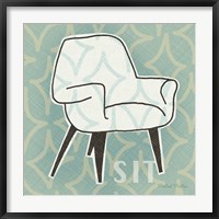 Retro Chair I Sit Fine Art Print