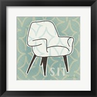 Retro Chair I Sit Fine Art Print