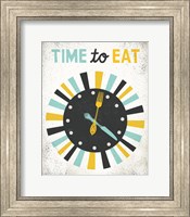 Retro Diner Time to Eat Clock Fine Art Print