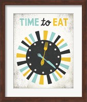 Retro Diner Time to Eat Clock Fine Art Print