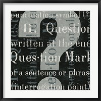Punctuated Text IV Fine Art Print