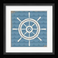 Nautical Helm Framed Print