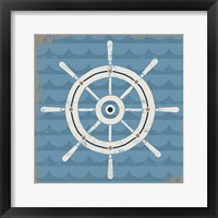 Nautical Helm Framed Print