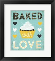 Retro Diner Baked with Love Fine Art Print