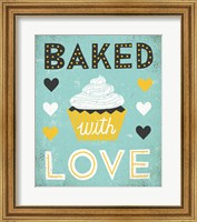 Retro Diner Baked with Love Fine Art Print