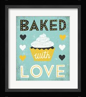 Retro Diner Baked with Love Fine Art Print