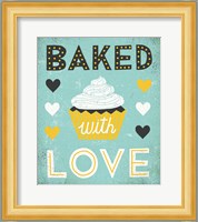 Retro Diner Baked with Love Fine Art Print