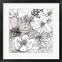 Contemporary Garden II Black and White Framed Print