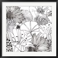 Contemporary Garden I Black and White Fine Art Print