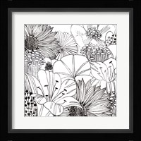 Contemporary Garden I Black and White Framed Print