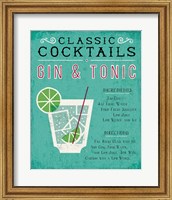 Classic Cocktail Gin and Tonic Fine Art Print