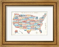 US City Map Fine Art Print