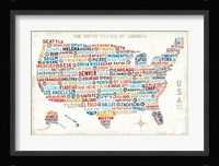 US City Map Fine Art Print