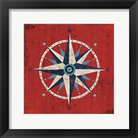 Nautical Love Compass Framed Print