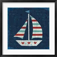Nautical Love Sail Boat Fine Art Print