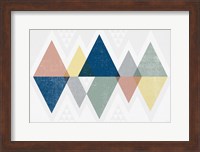 Mod Triangles II Soft Fine Art Print