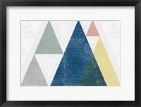 Mod Triangles I Soft Framed Print