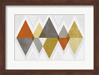 Mod Triangles II Retro Fine Art Print