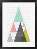 Mod Triangles III Framed Print