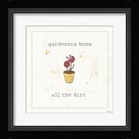 Garden Notes VII Framed Print