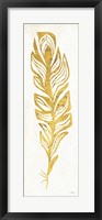 Gold Water Feather II Fine Art Print