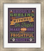 Halloween Talk II Color Purple Fine Art Print