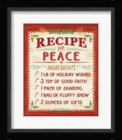 Holiday Recipe II Framed Print