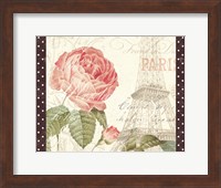 La Vie En Rose I with Border Fine Art Print