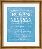 Life Recipes II Blue Fine Art Print