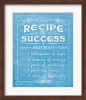 Life Recipes II Blue Fine Art Print