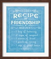 Life Recipes III Blue Fine Art Print