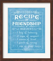 Life Recipes III Blue Fine Art Print