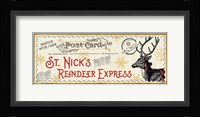 North Pole Express VIII Framed Print