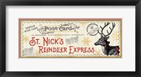 North Pole Express VIII Framed Print