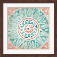 Ocean Tales Tile VII Coral Fine Art Print