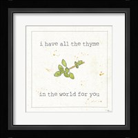 Spice Notes I Framed Print