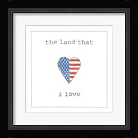 USA Cuties III on White Framed Print