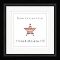 USA Cuties IV on White Framed Print