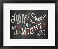 You and Me II Color Framed Print