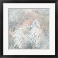 Blush Horses II Framed Print