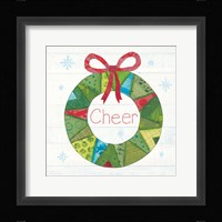 Christmas Patchwork III Framed Print