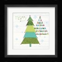 Christmas Patchwork I Framed Print