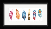 Rainbow Feathers II Framed Print