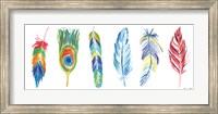 Rainbow Feathers I Fine Art Print