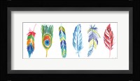 Rainbow Feathers I Framed Print